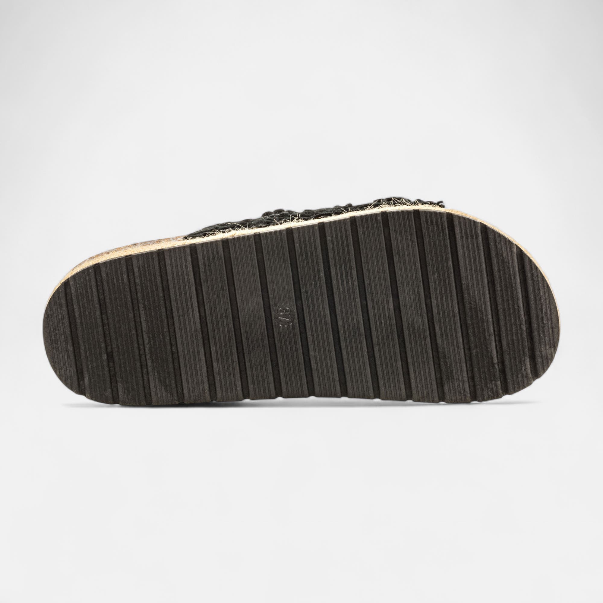 Mules semelle liège Femme noir