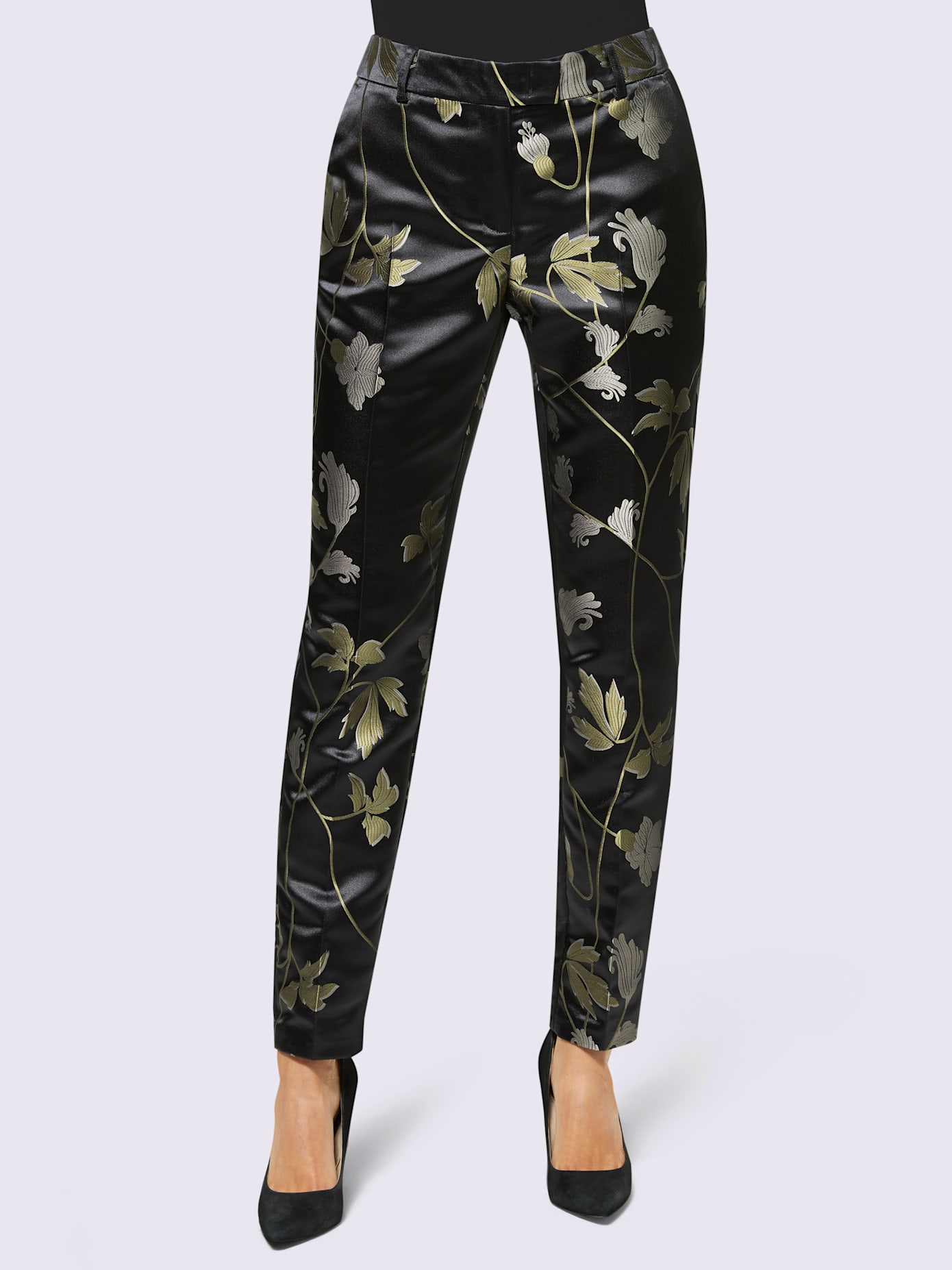Pantalon plissé 15% soie