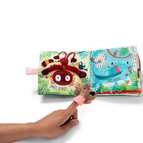 Lilliputiens stoffen boek knuffels van césar