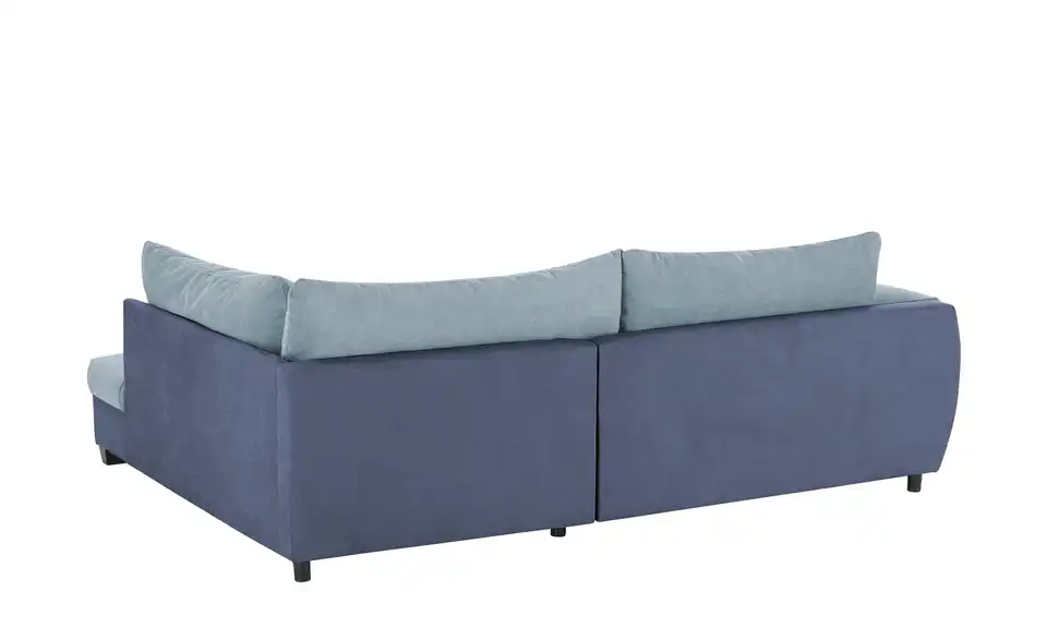 Ecksofa Krissy Taubengrau, Marineblau rechts