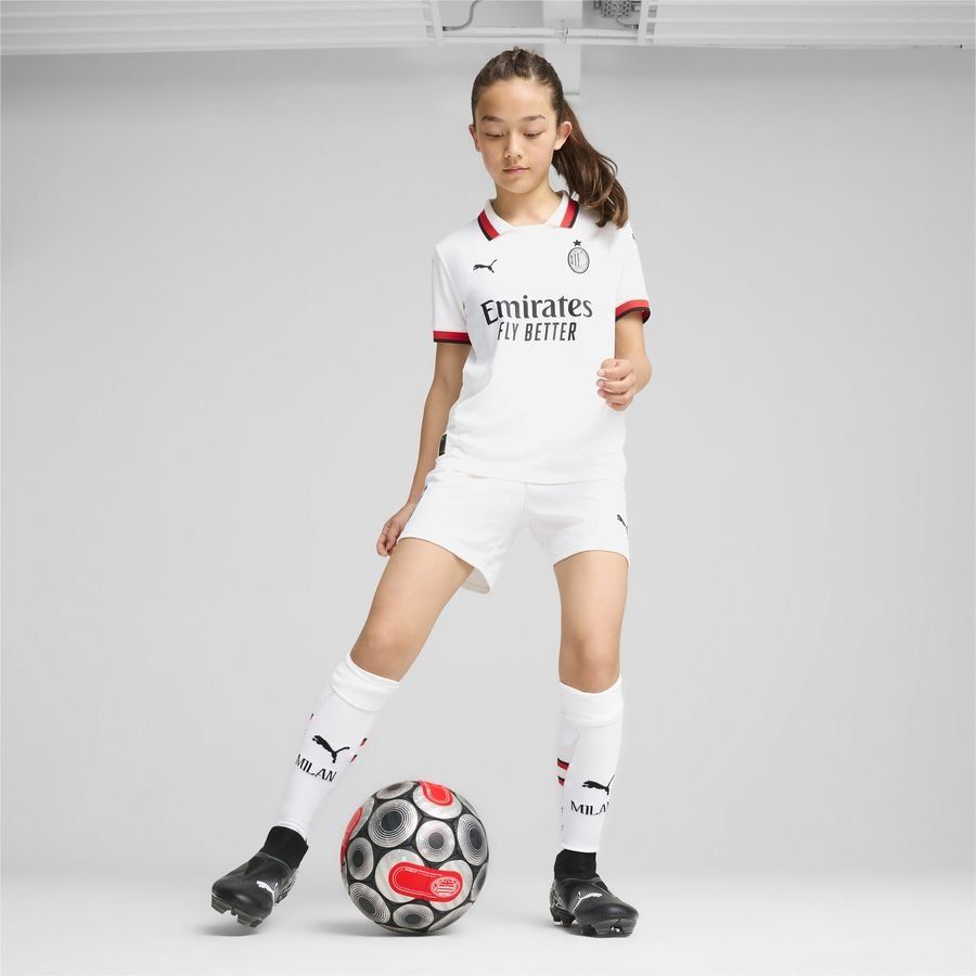 Milan AC Short Extérieur 2024/25 - Blanc Enfant