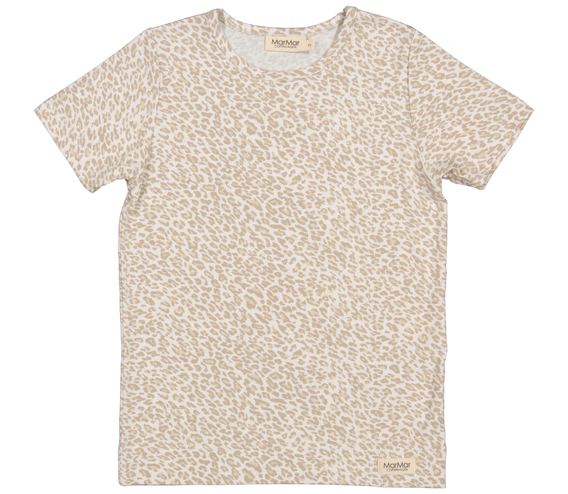 Leo Tee SS, T-shirt - Beige Leo
