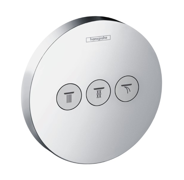 Hansgrohe ShowerSelect S afbouwdeel stopkraan voor 3 functies chroom