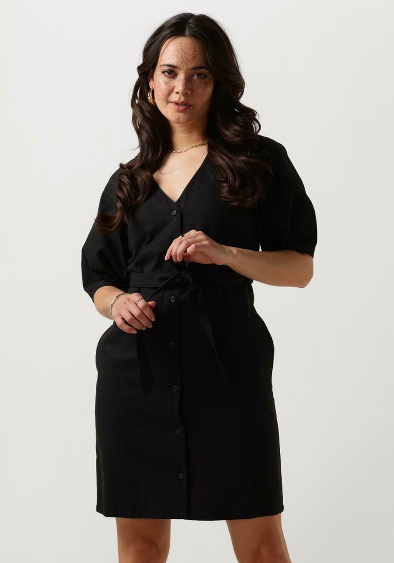ANOTHER LABEL zwarte another label mini jurk liva dress s/s