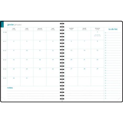 Agenda spiralé Amélie Easytime 27S - 1 semaine sur 1 page - 21 x 27 cm - disponible dans différentes couleurs - Exacompta