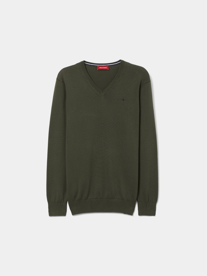 Pullover manga comprida em algodão