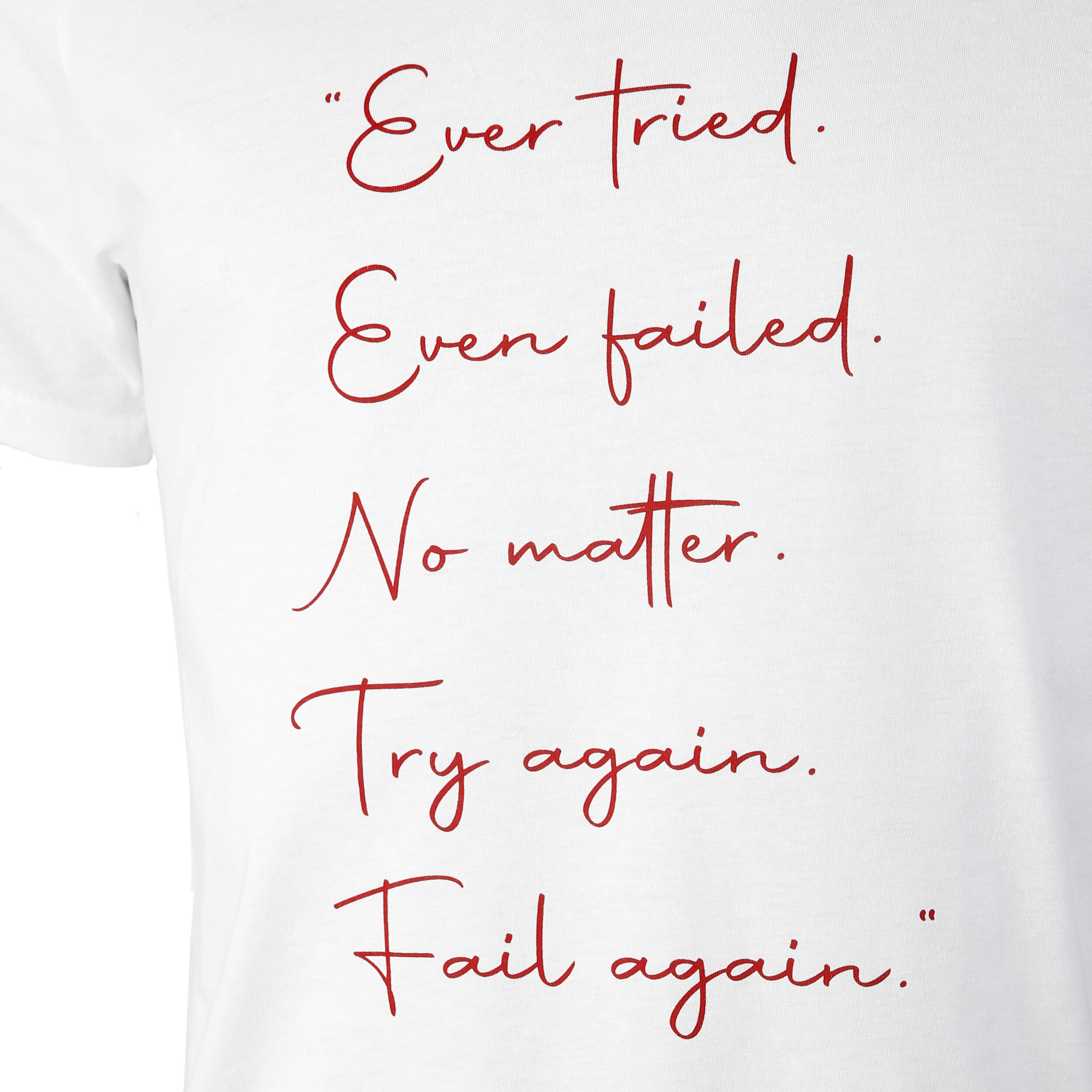 Tennis-Point Ever Tried T-shirt Hommes - Blanc , Rouge