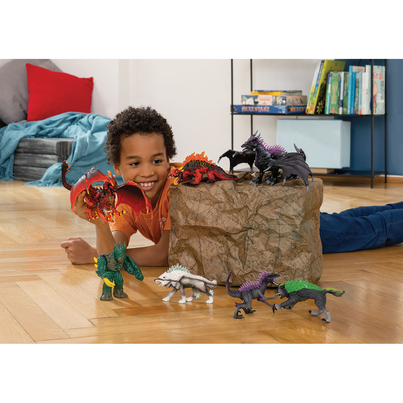 Schleich Lezard de Lave multicolore