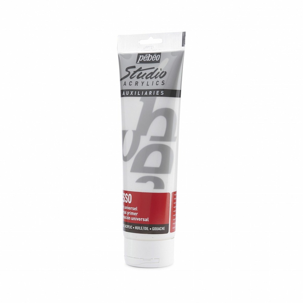 Gesso blanc de couverture pour supports à peinture - 250 ml