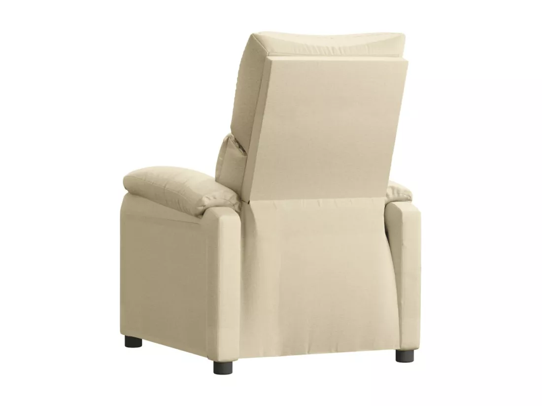 Fauteuil inclinable Crème Tissu