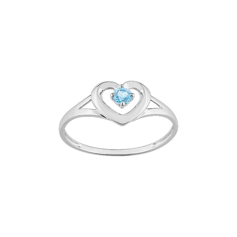 Bague femme - topaze - Or 9 Carats
