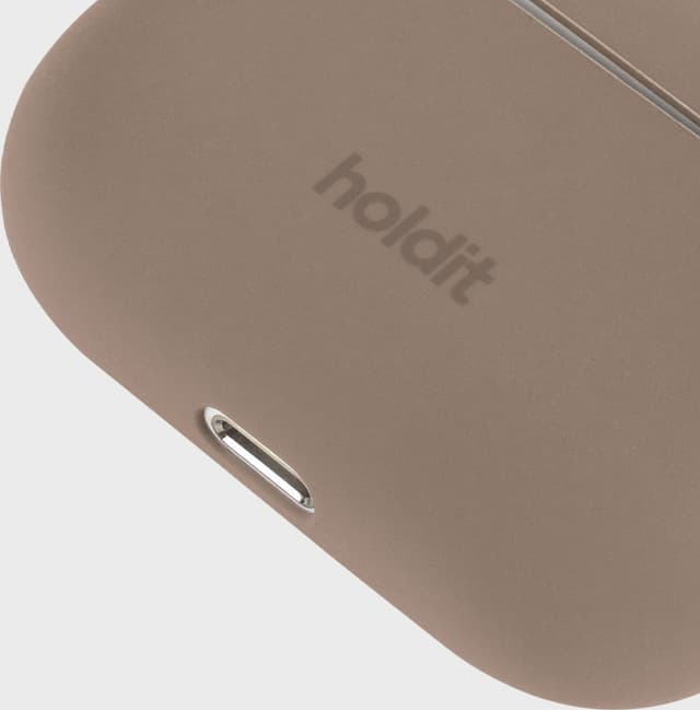 Holdit AirPods Pro silikoneetui (mochabrun)
