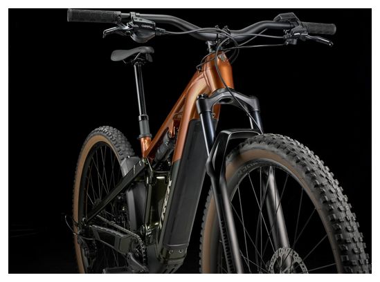VTT Électrique Tout-Suspendu Trek Powerfly  FS 4 Shimano Cues 10V 600Wh 29'' Orange/Vert Gén. 4