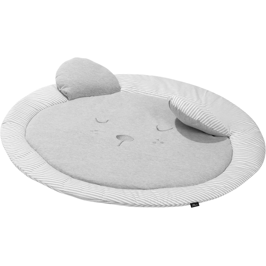 Alvi® Krabbeldecke rund 3D mit Ohren Faces Ø100cm