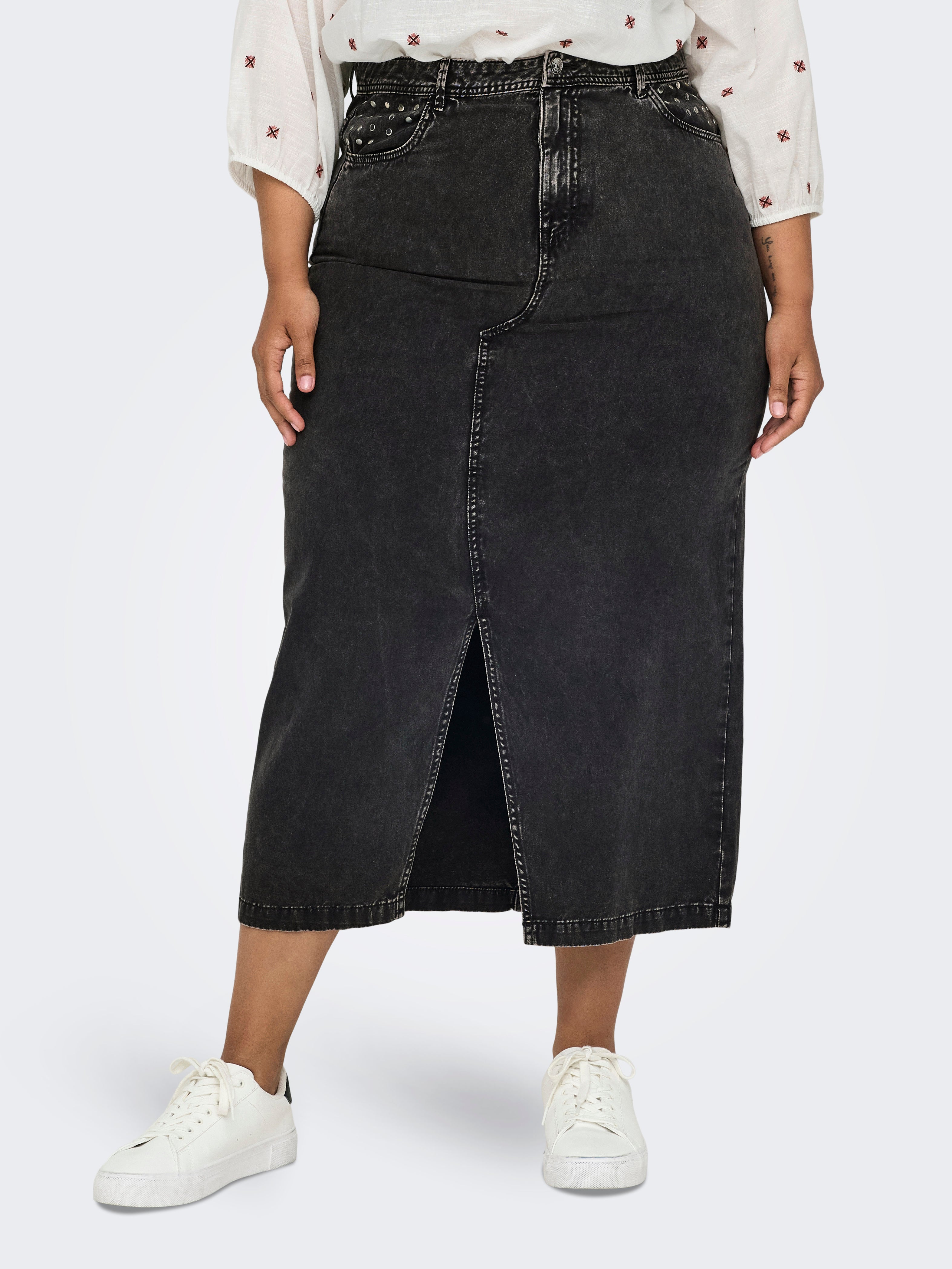 CARMANJA Jeansrock Black