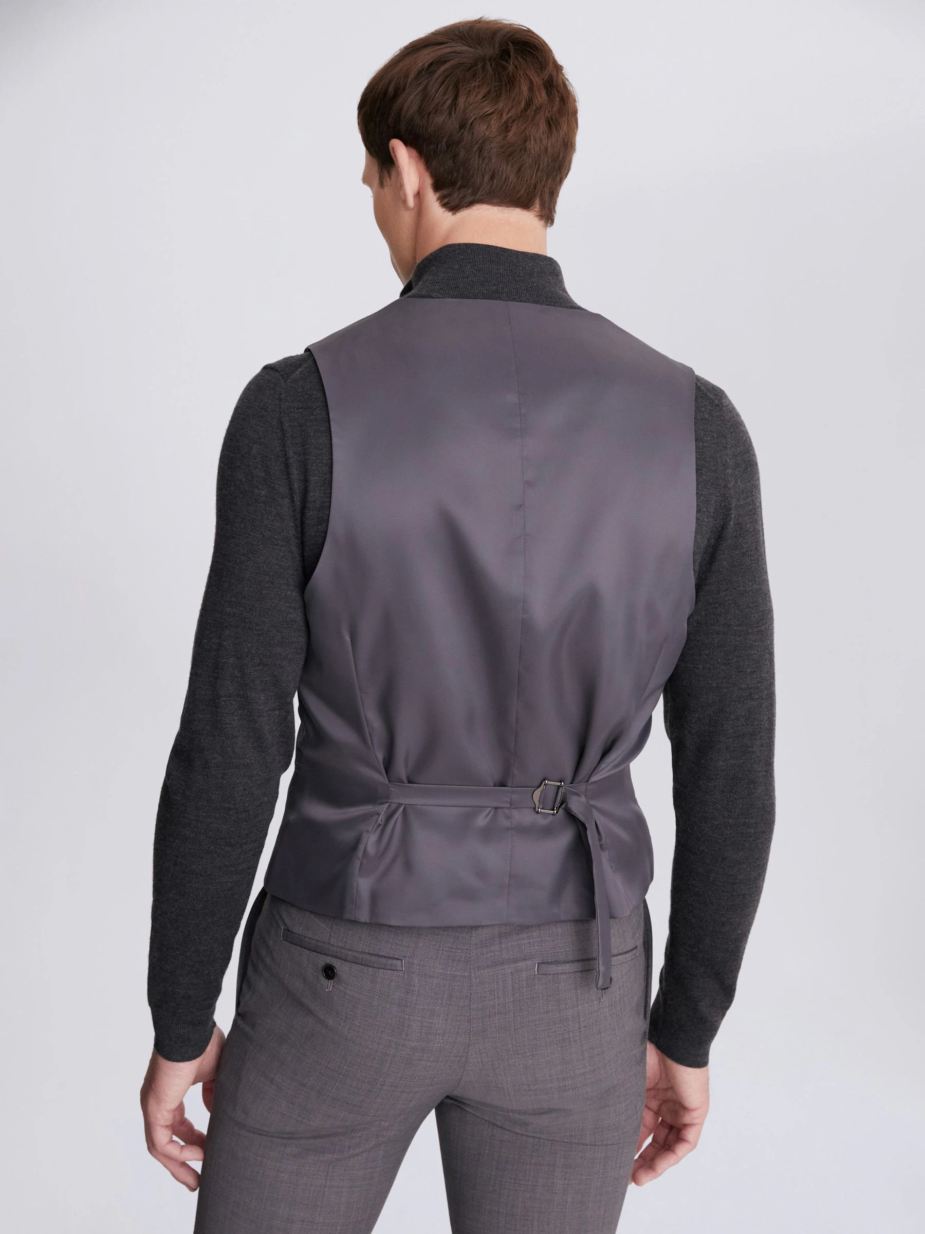 DKNY slim-fit kostuum in grijs: herenvest