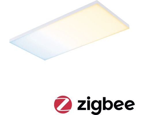 Frameloos LED-paneel, Zigbee dimbaar, 18,5 W, 1600 lm, 3000-6500 K, instelbaar wit, 59,5 x 29,5 cm, Velora wit