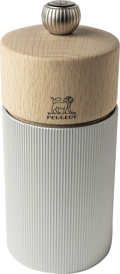 Peugeot Peberkværn Line 5 x 12 cm Natur/grå Aluminium/Bøg Natur/grå