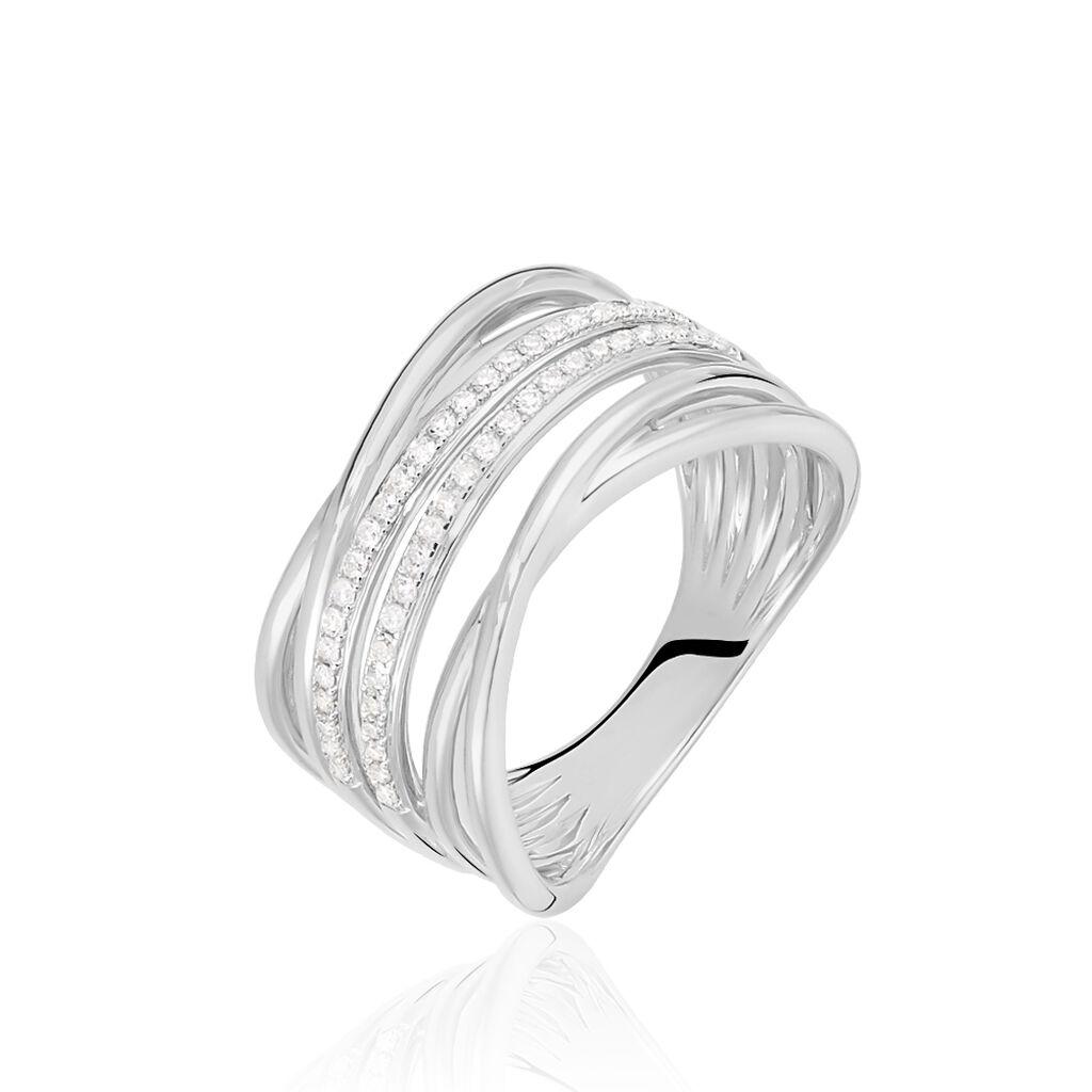 Bague Giseleae Or Blanc Diamant