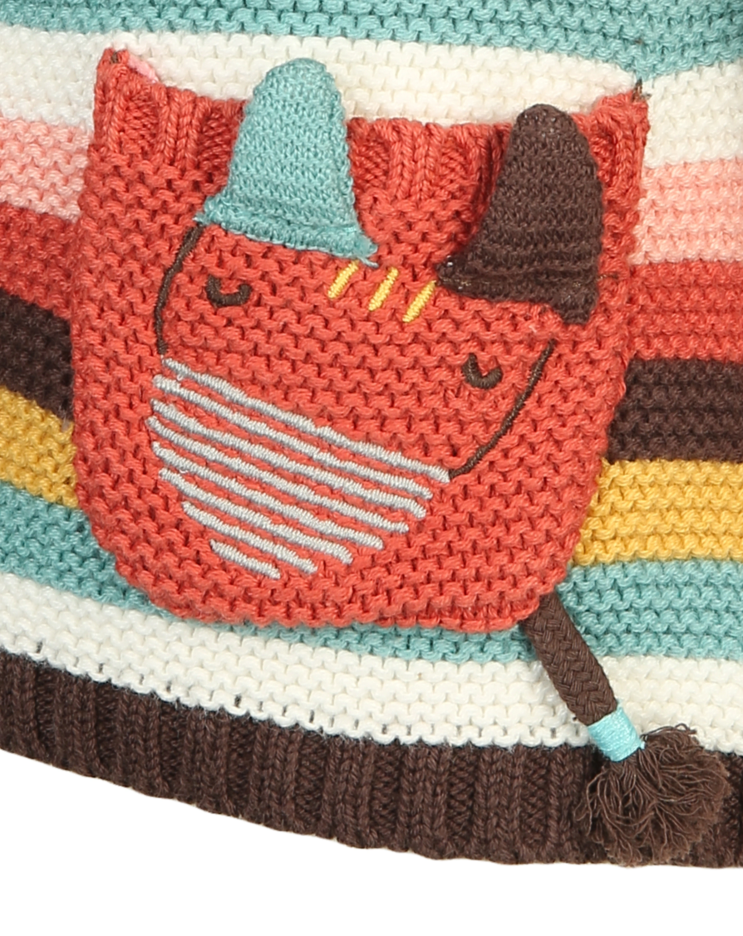 Strickjacke GROOVE gestreift in bunt