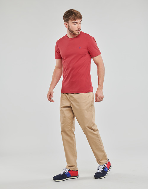 Polo Ralph Lauren - K223SC08-SSCNCMSLM2-SHORT SLEEVE-T-SHIRT Rojo / Sunrise / Rojo