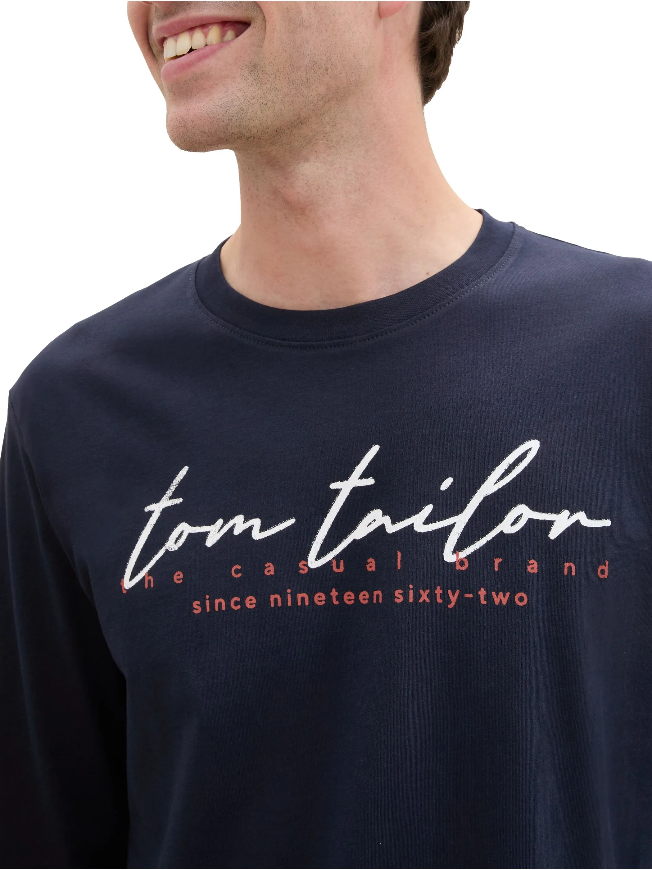 Tom Tailor Herren Langarm-Shirt
