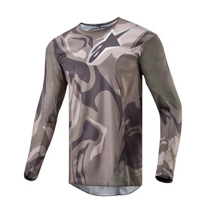 Maillot cross Alpinestars RACER - TACTICAL 2023 - Vert / Marron