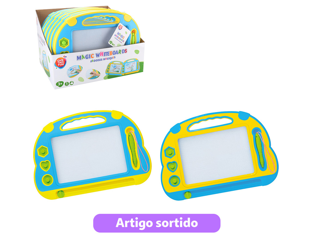 QUADRO MAGNÉTICO ONE TWO FUN 2.5X28X43CM CORES SORTIDAS