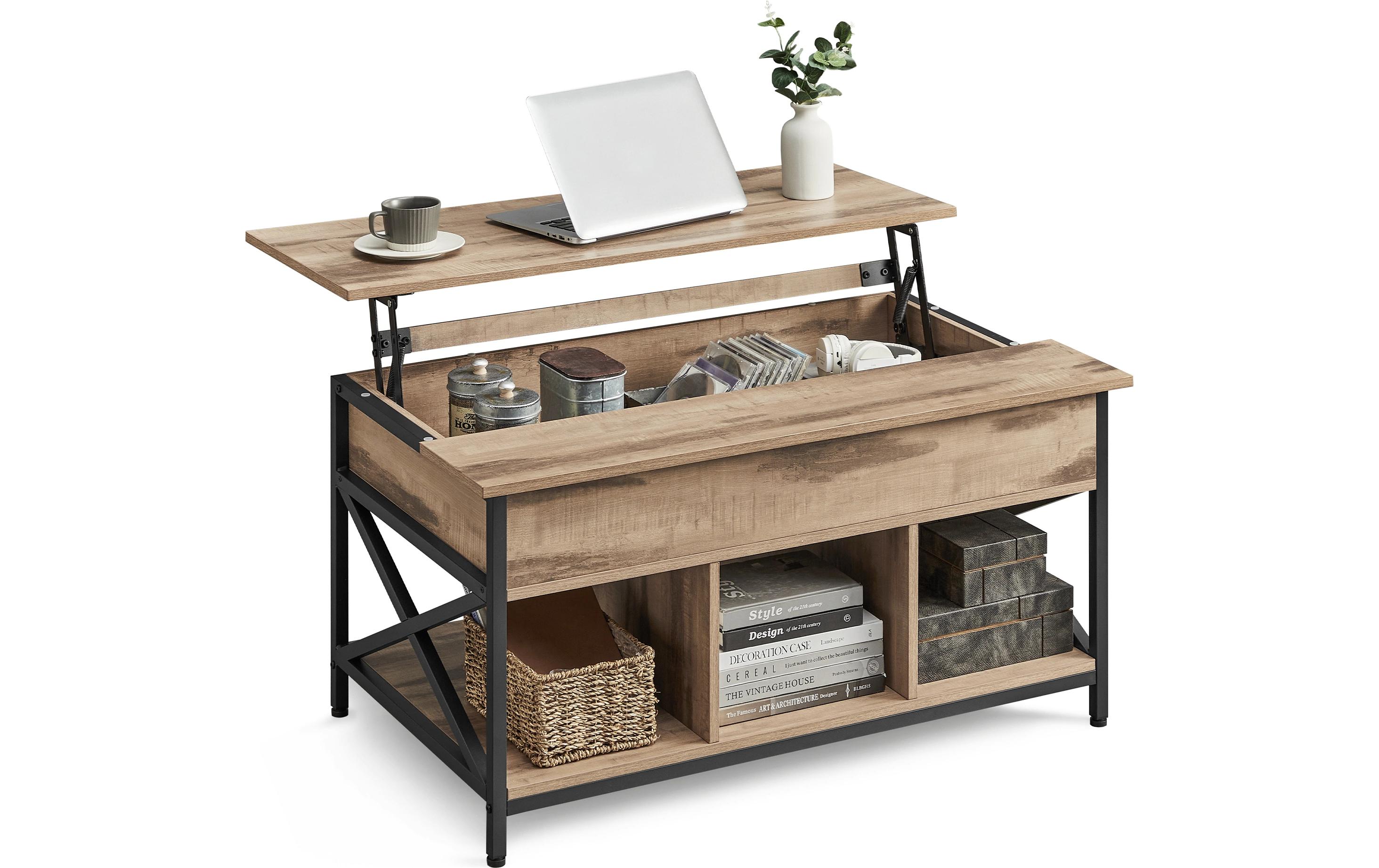 Couchtisch 100 x 48 cm/62 cm, Braun<br>Wohnzimmertisch