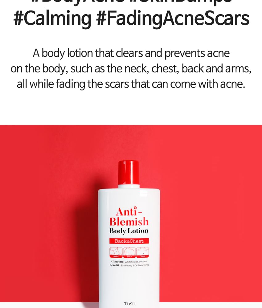TIA'M - Anti-puistjes bodylotion voor rug en borst