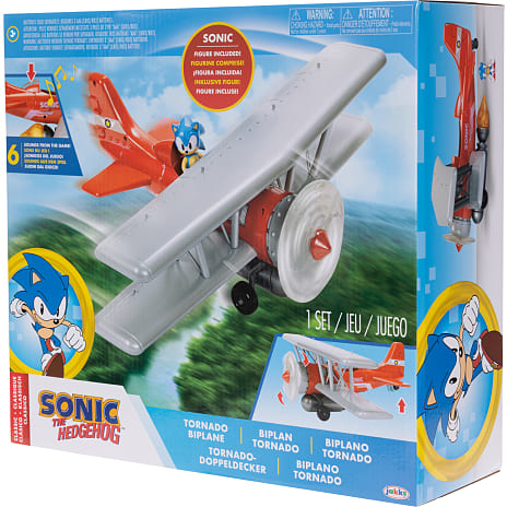 Sonic flyvemaskine m. sonic figur