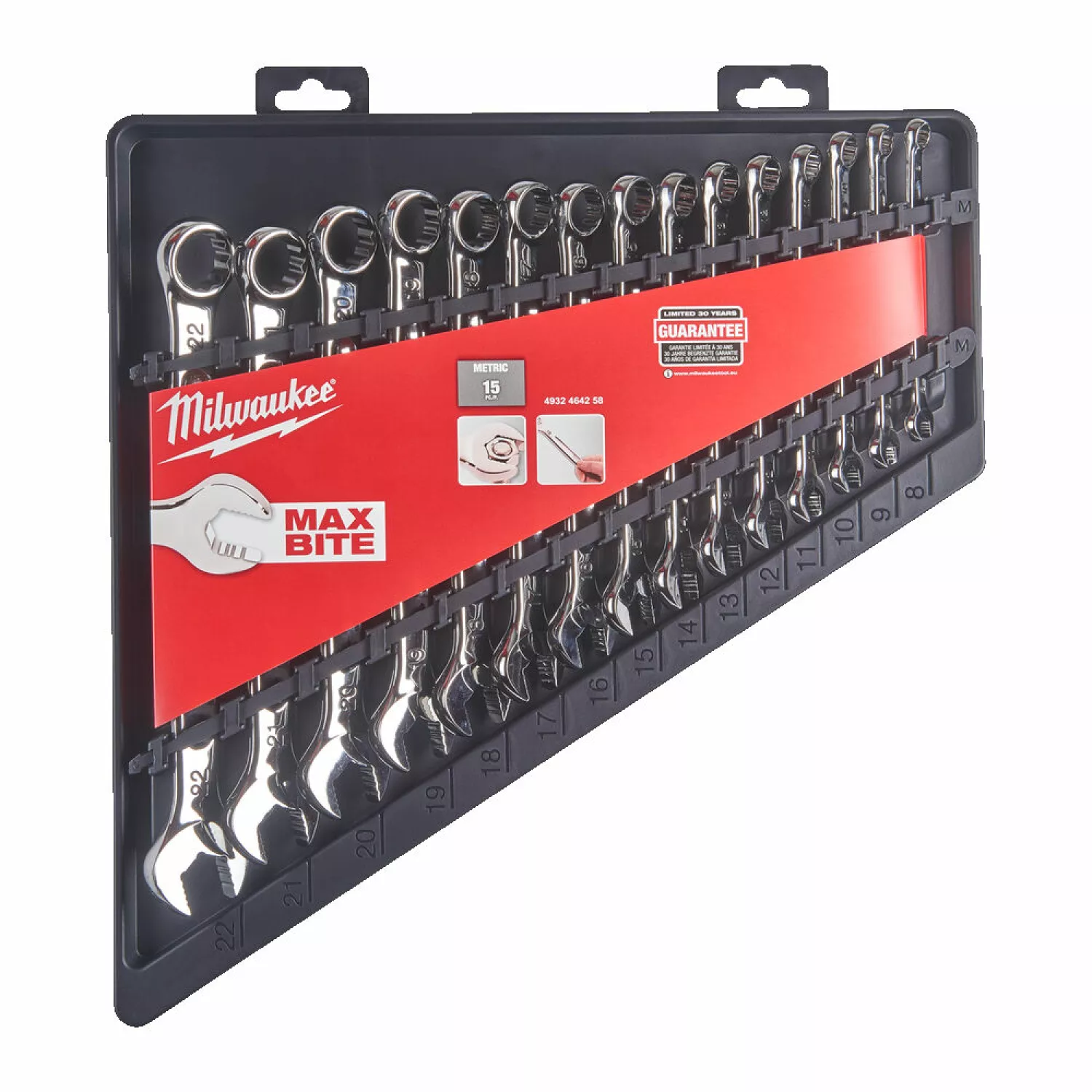 Milwaukee 4932464258 15pc Metric Steeksleutel Set