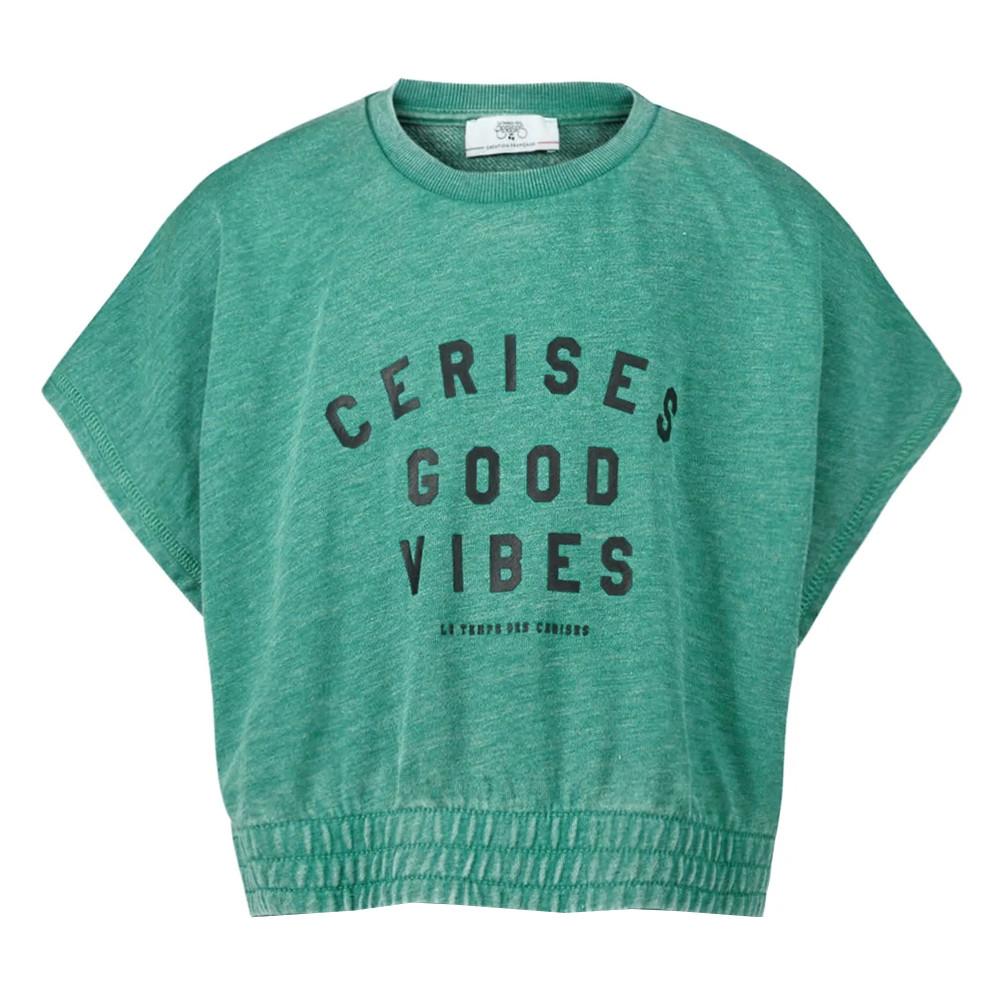 Le Temps Des Cerises T-Shirt Vert Fille Le Temps Des Cerises Naellegi
