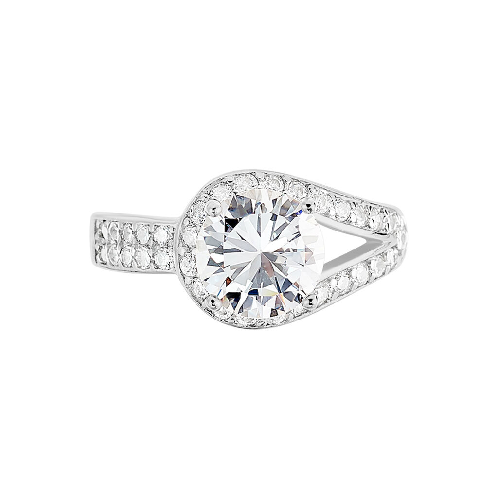 Bague Melisse Argent Blanc Oxyde De Zirconium