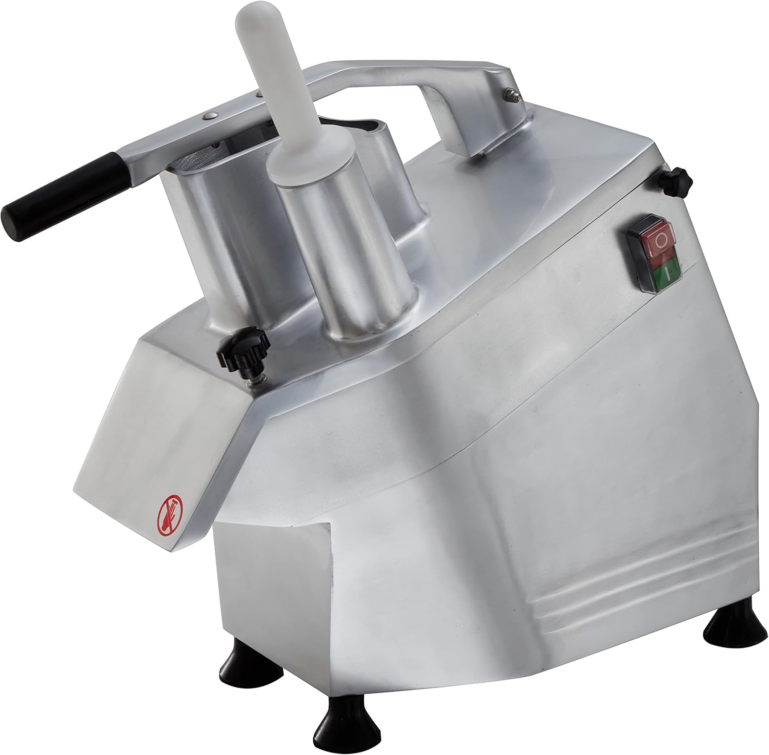Gemüseschneider I Elektrischer Gemüseschneider I 300 kg/h Leistung I 5 Scheiben Ø 2-7 mm I Aluminium I Gemüse-Cutter für Gastronomie