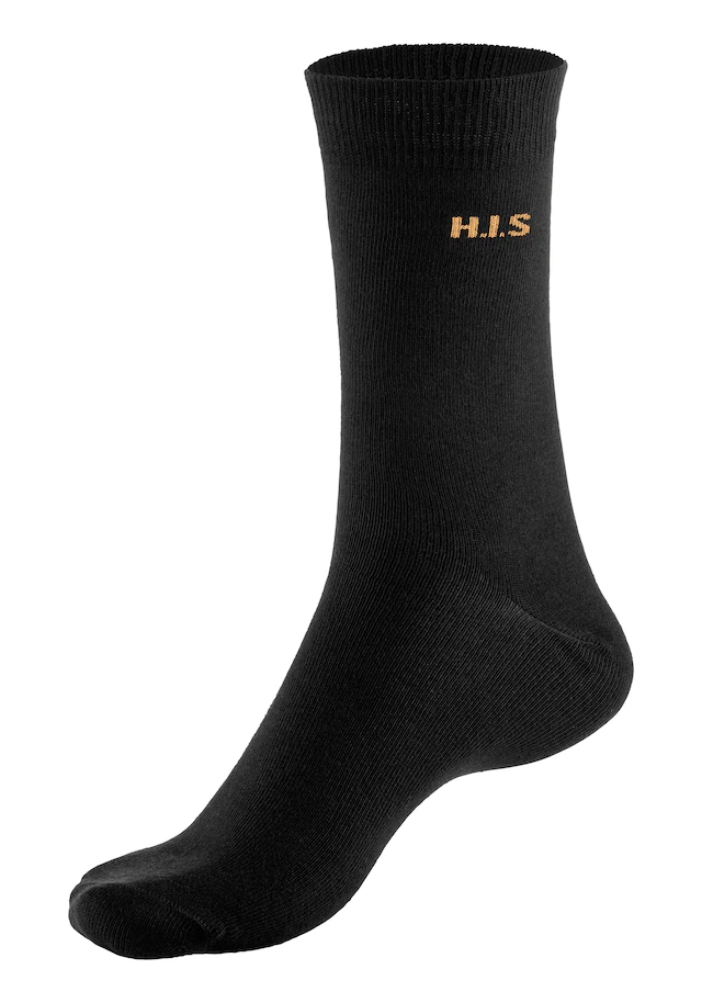 H.I.S Socken Packung, 10 Stk. tlg. mit farbigem Innenbund