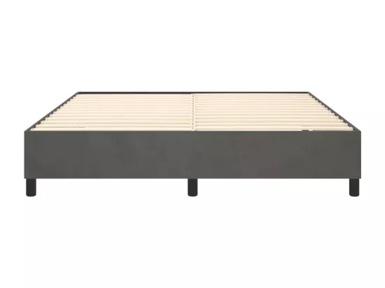 Sommier à lattes de lit Gris foncé 200x200 cm Velours