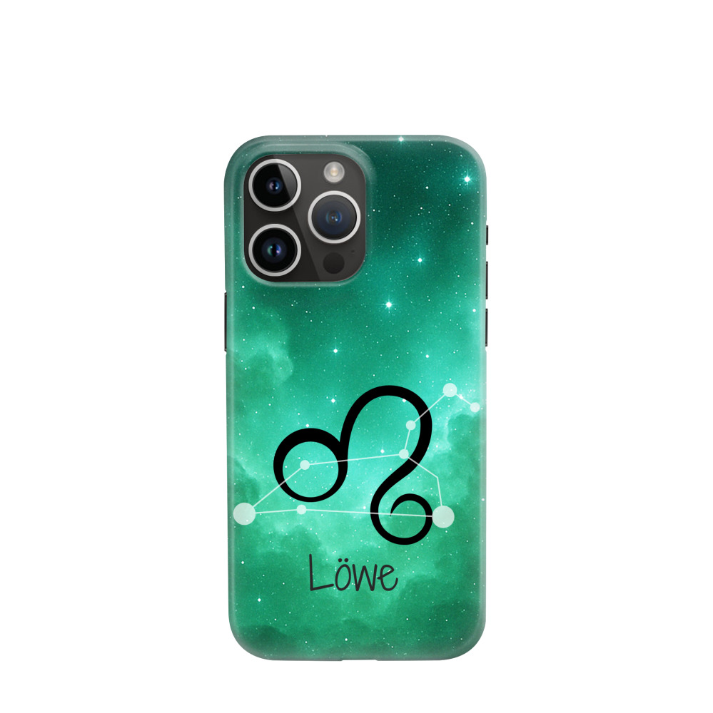 iPhone 14 Pro Max Hybrid (Kunststoff / Gummi) Hülle Löwe 2 - Grün