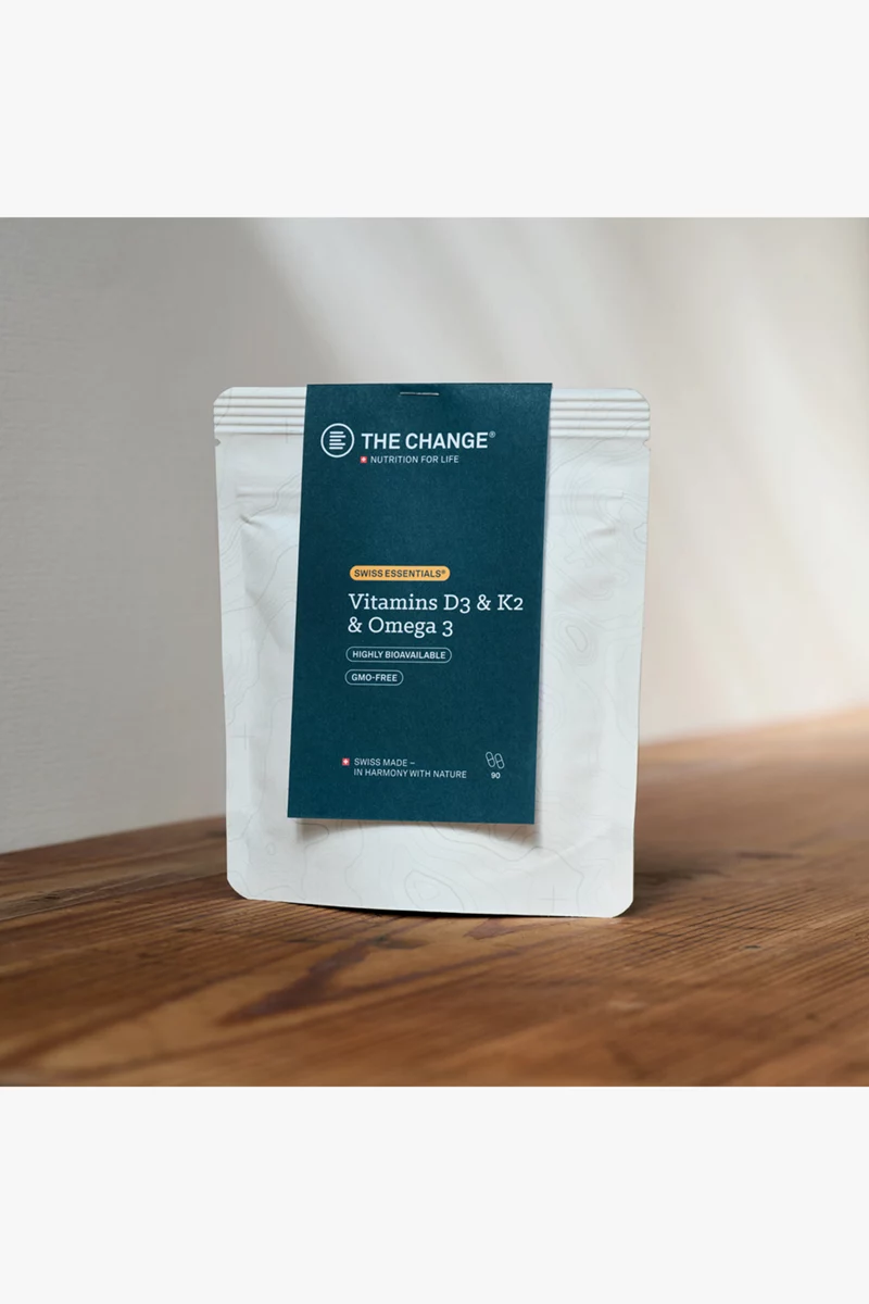BE THE CHANGE Vitamins D3 & K2 & Omega 3 90 Kapseln