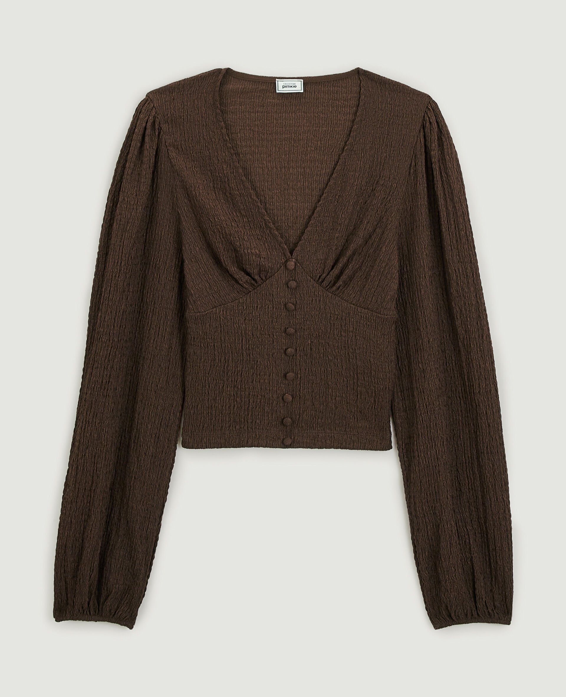 Top manches ballons - Marron