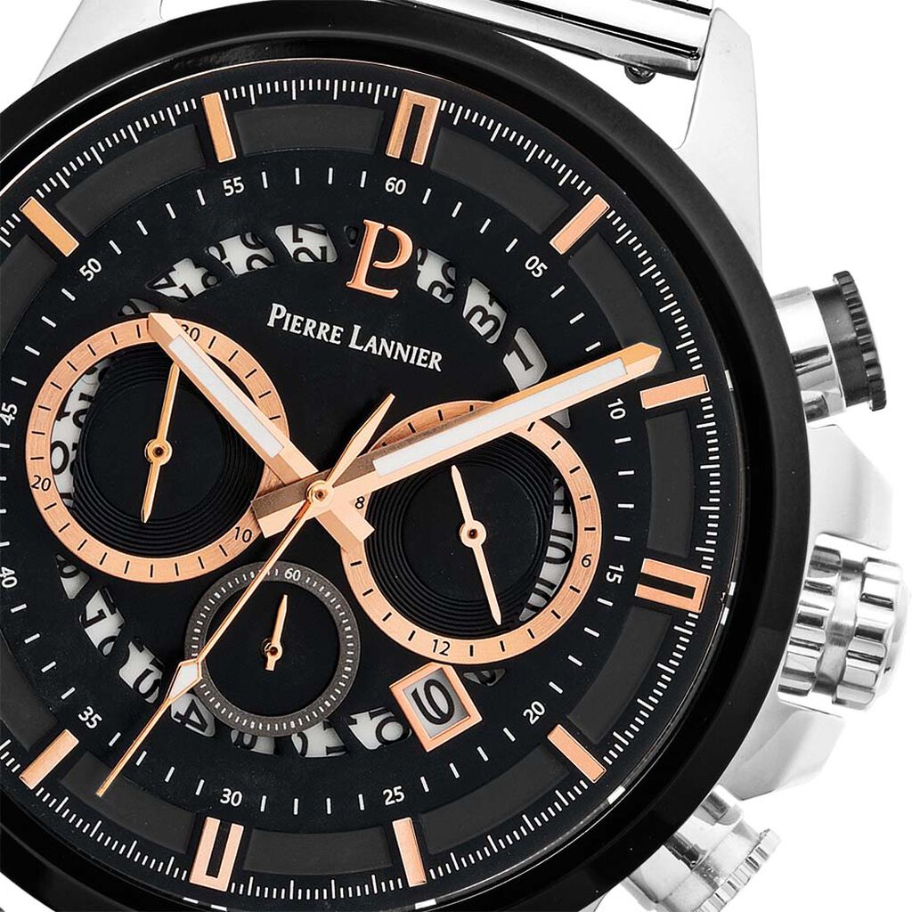 Montre Pierre Lannier Sentinelle Noir