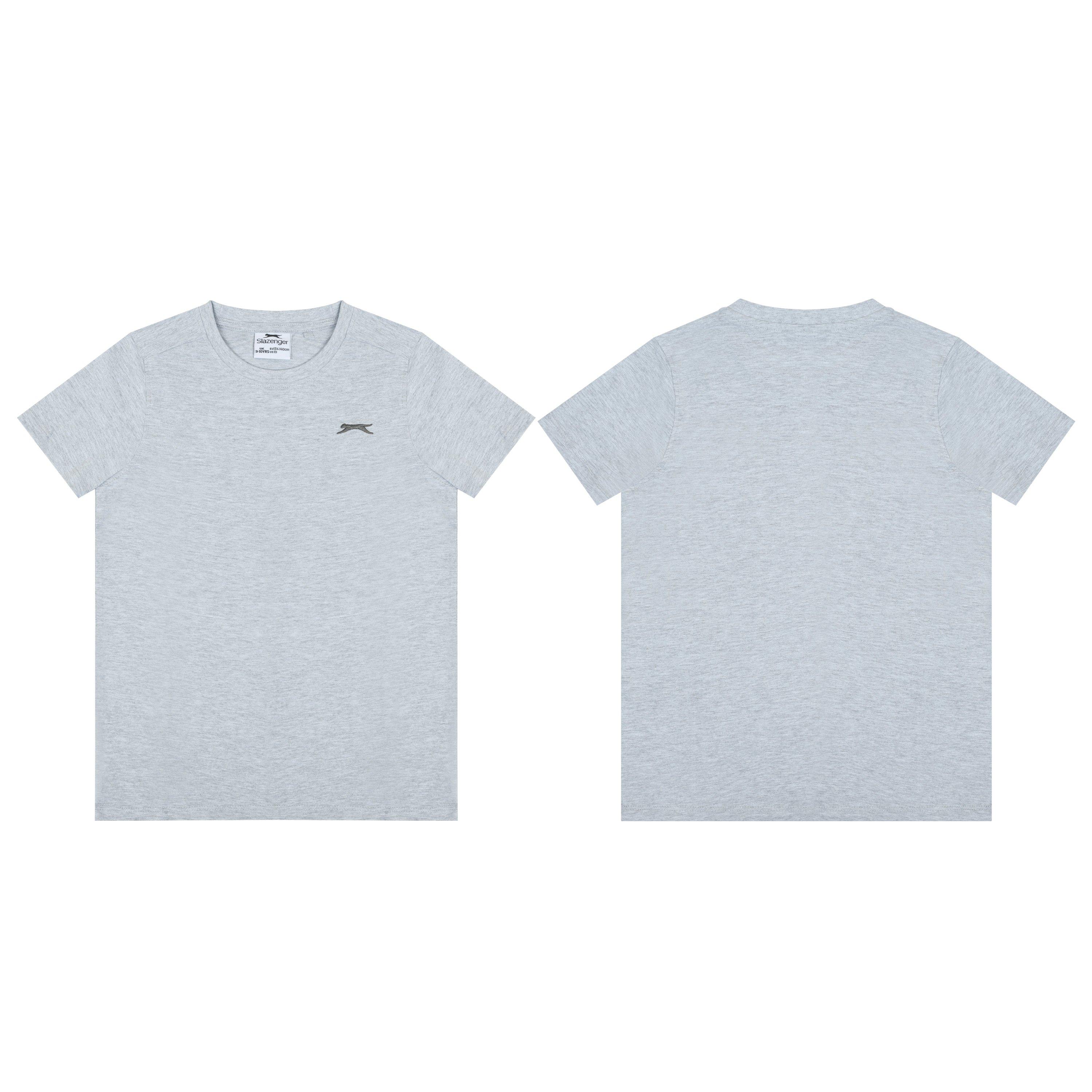 Slazenger Junior Boys Plain Tee shirt