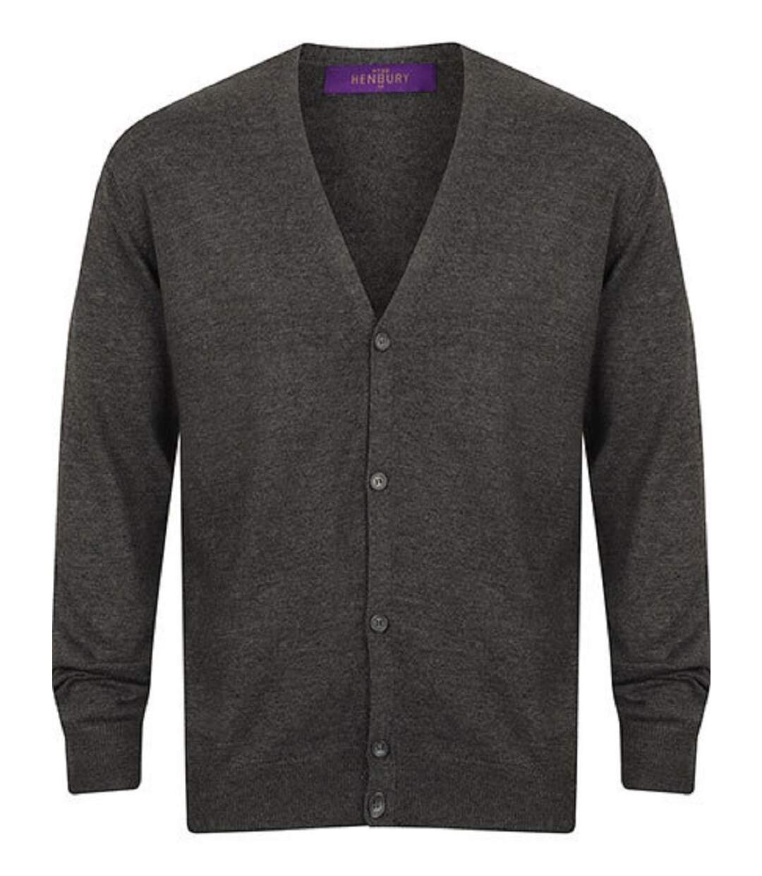 Gilet boutonné cardigan - HOMME - H722 - gris