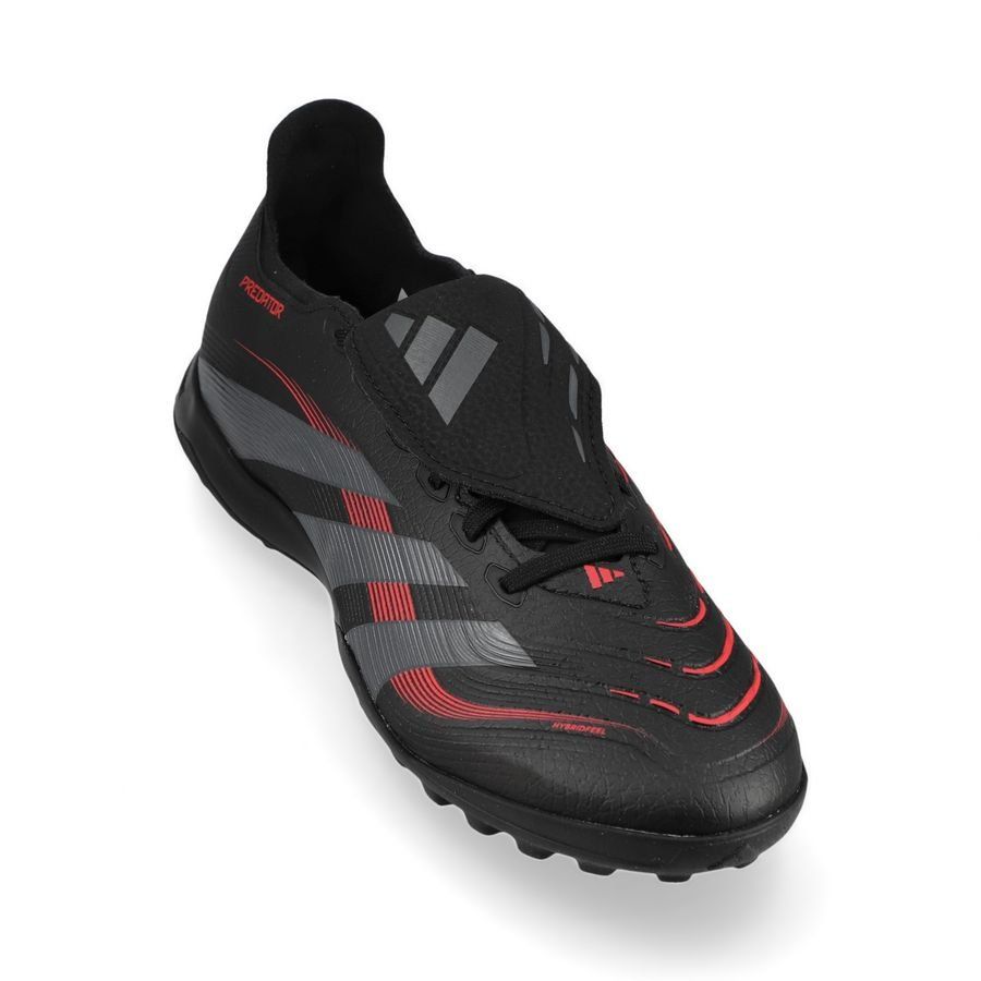 adidas Predator League Fold-over Tongue TF Stealth Victory - Noir/Gris/Lucid Red
