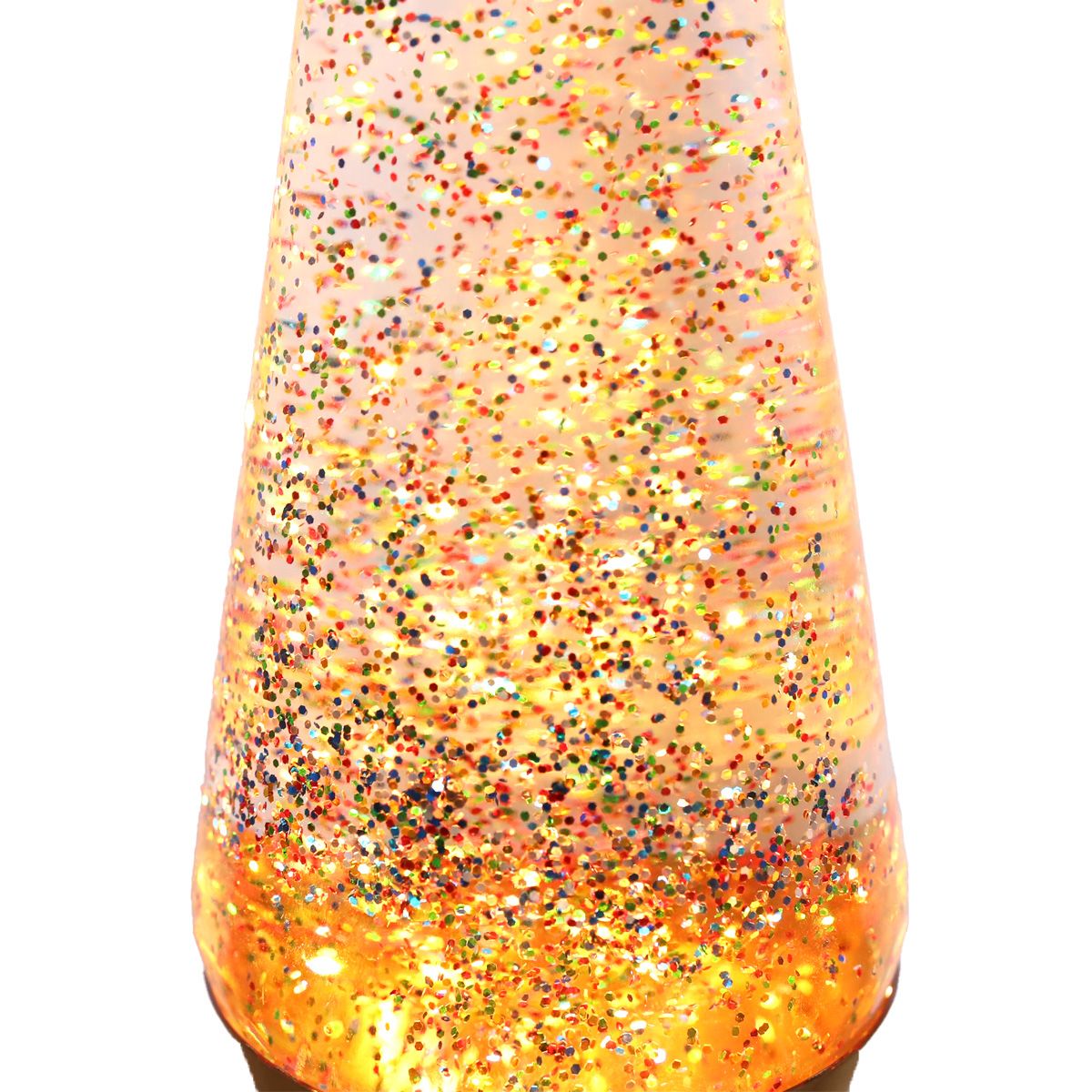 Lampe à lave dorée à paillettes Atelier jasmin