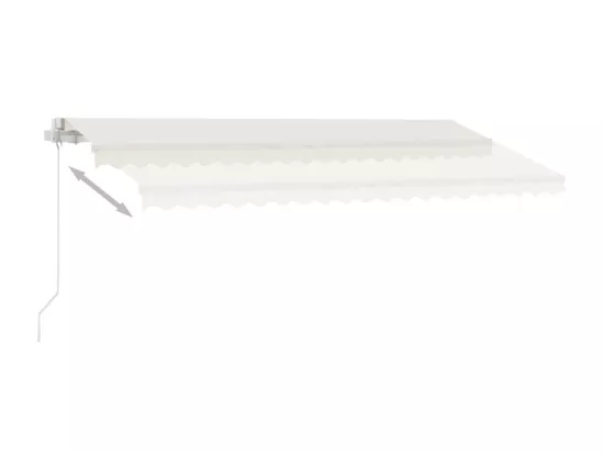 Auventanuel rétractable sur pied 450x350 Crème