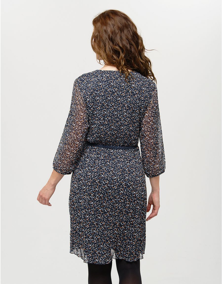 Robe plissée marine voile