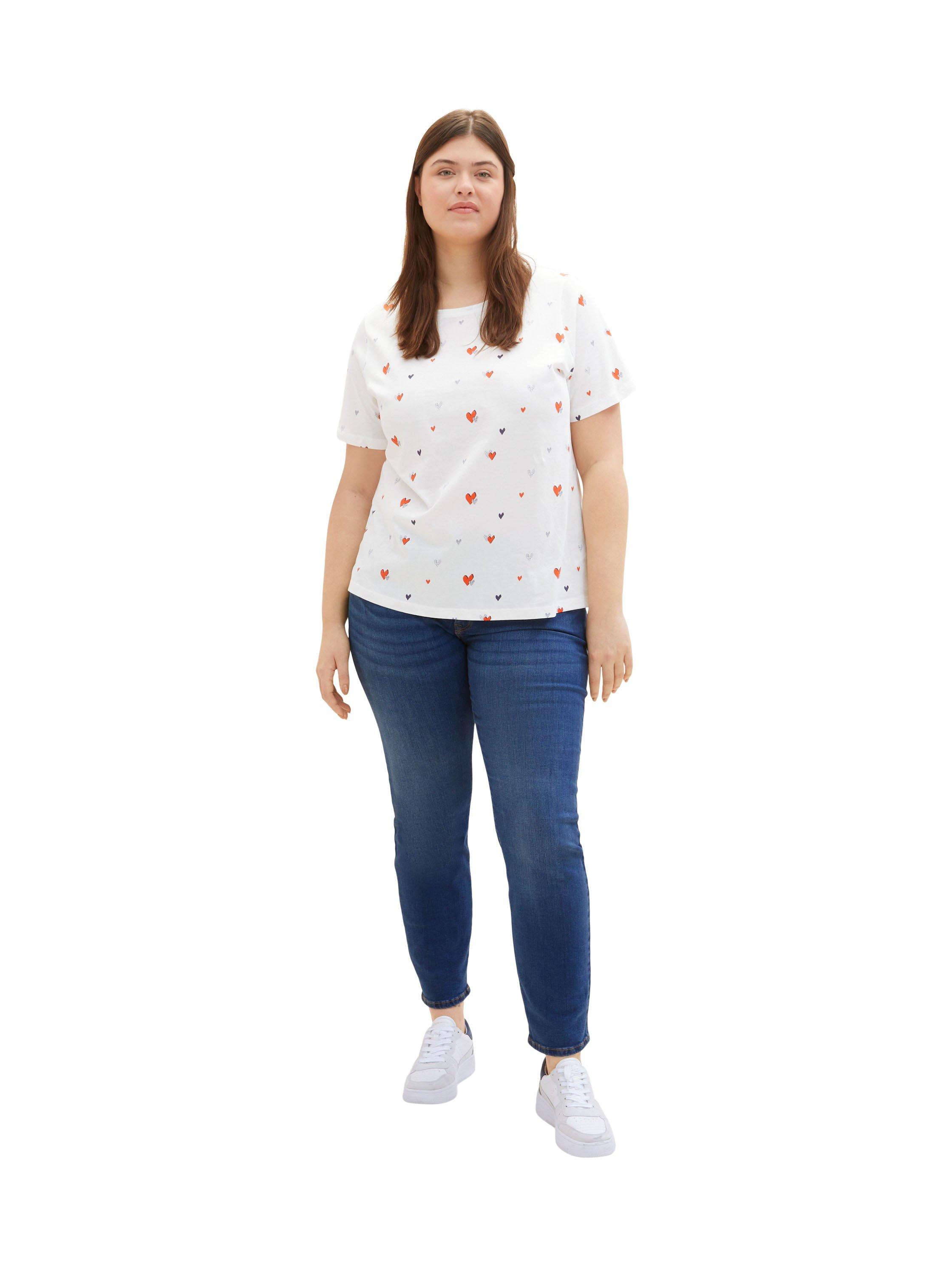 T-Shirt mit Alloverprint, aus weicher Baumwolle