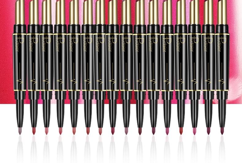 Pudaier - Duo Lipliner & Matte Lippenstift - 16 Kleuren