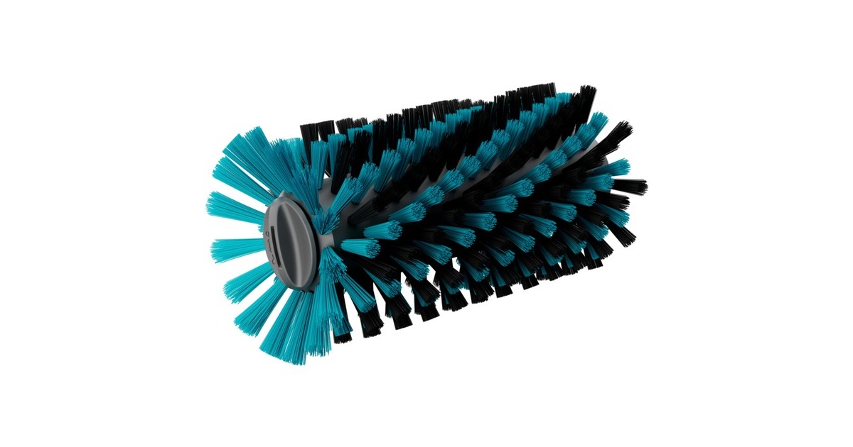 GARDENAAquaBrush Medium rolborstel, voor accu-multireinigers wasborstel  (Grijs/turquoise, 14849-20)
